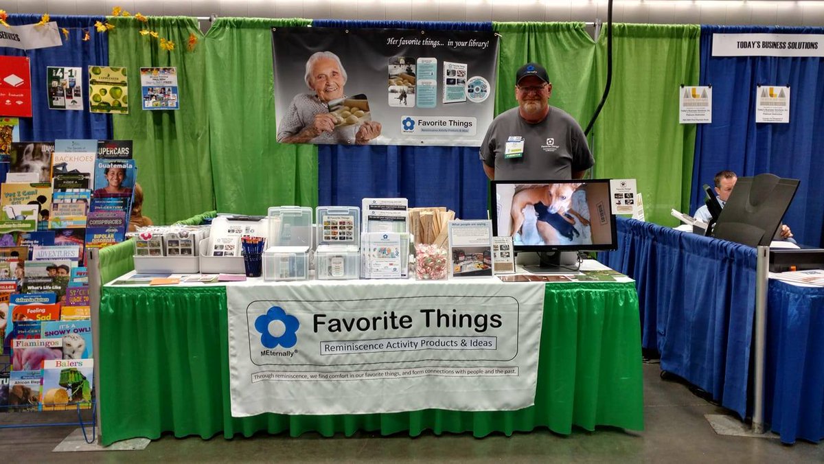 MEternallyLLC's tweet image. So many libraries are creating senior packs for their patrons.  Exciting to see them use our products in these kits.  #MNLib18 Stop by, we are in booth 11