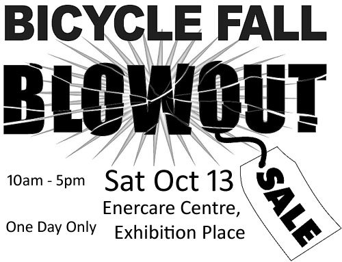 BicycleShow's tweet photo. Tomorrow only! #BicycleShow Fall Blowout Sale. Massive savings on bikes, bike parts, bike accessories, and more. Arrive early, stay late, save money! Saturday Oct. 13, 10am - 5pm https://t.co/B8pwiEx4VV https://t.co/dZqLmSLLsL