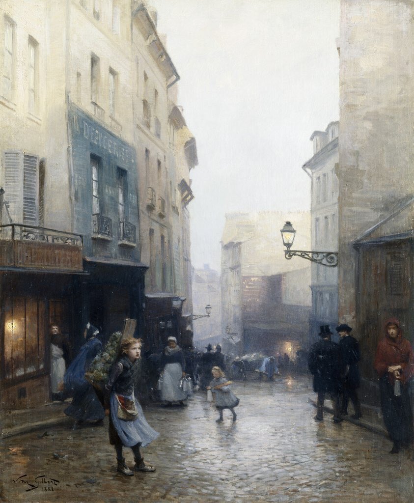A Street Market,Paris 
Victor Gabriel Gilbert (1847 - 1933
