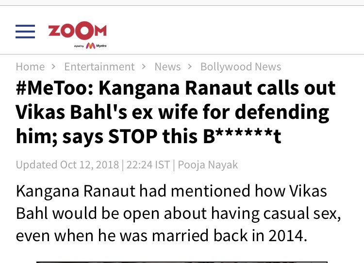 urveea's tweet photo. #kanganaexposed #kanganaranaut 
#doublestandardfeminist https://t.co/BbyPnFipFD