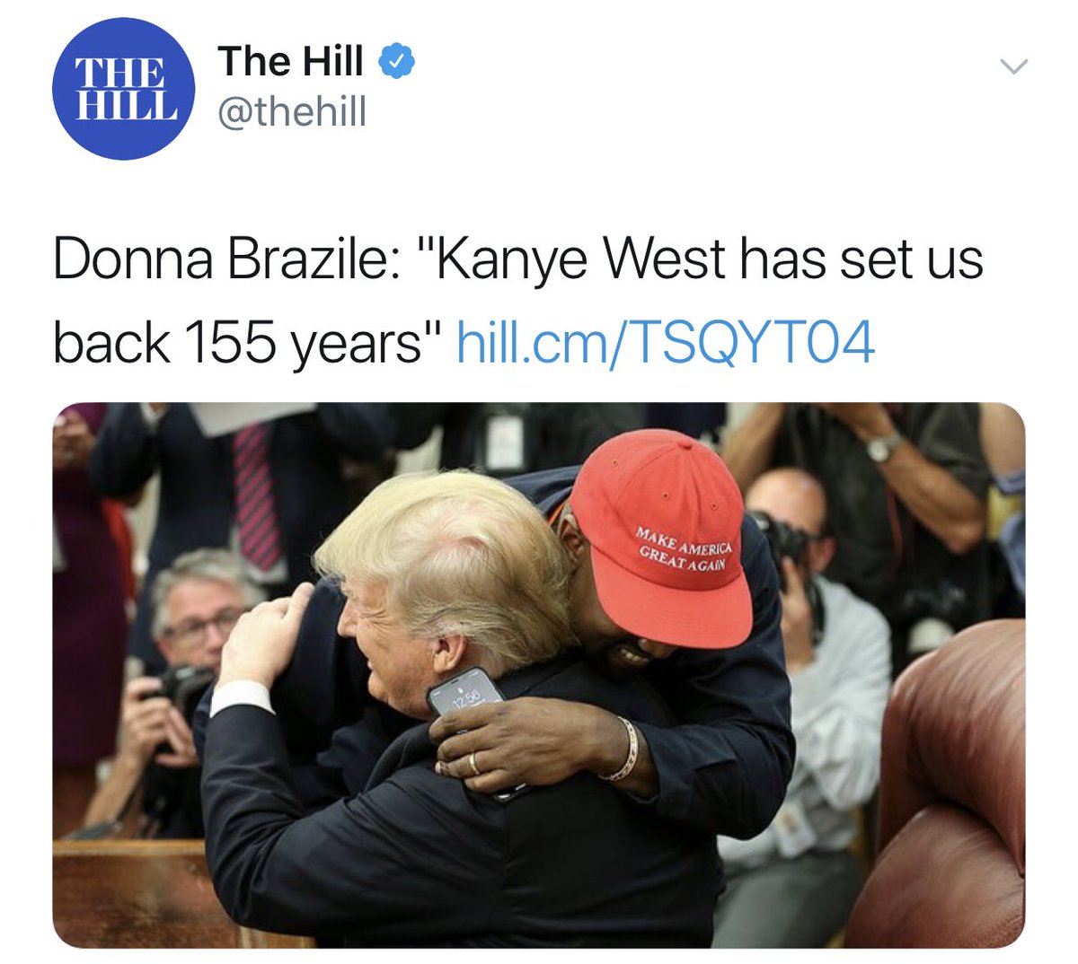 I’m Confused. He set us back 155 years?  So back in the slave days rich black people use to go to White House and meet with the president. Wow what a set back