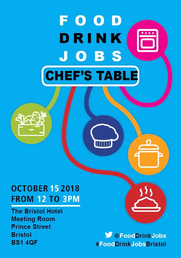JCPinBRS_Bath's tweet photo. Discover how you can start a #Career as a Chefs #Apprentice or Food Preparation Apprentice at Food Drink Jobs "Chef's Table" event. Book your place here: https://t.co/Aun1hUHZcy #FoodDrinkJobsBristol @FoodDrinkJobs  @BristolCouncil @Ways_2_Work https://t.co/0MAEOmltGS