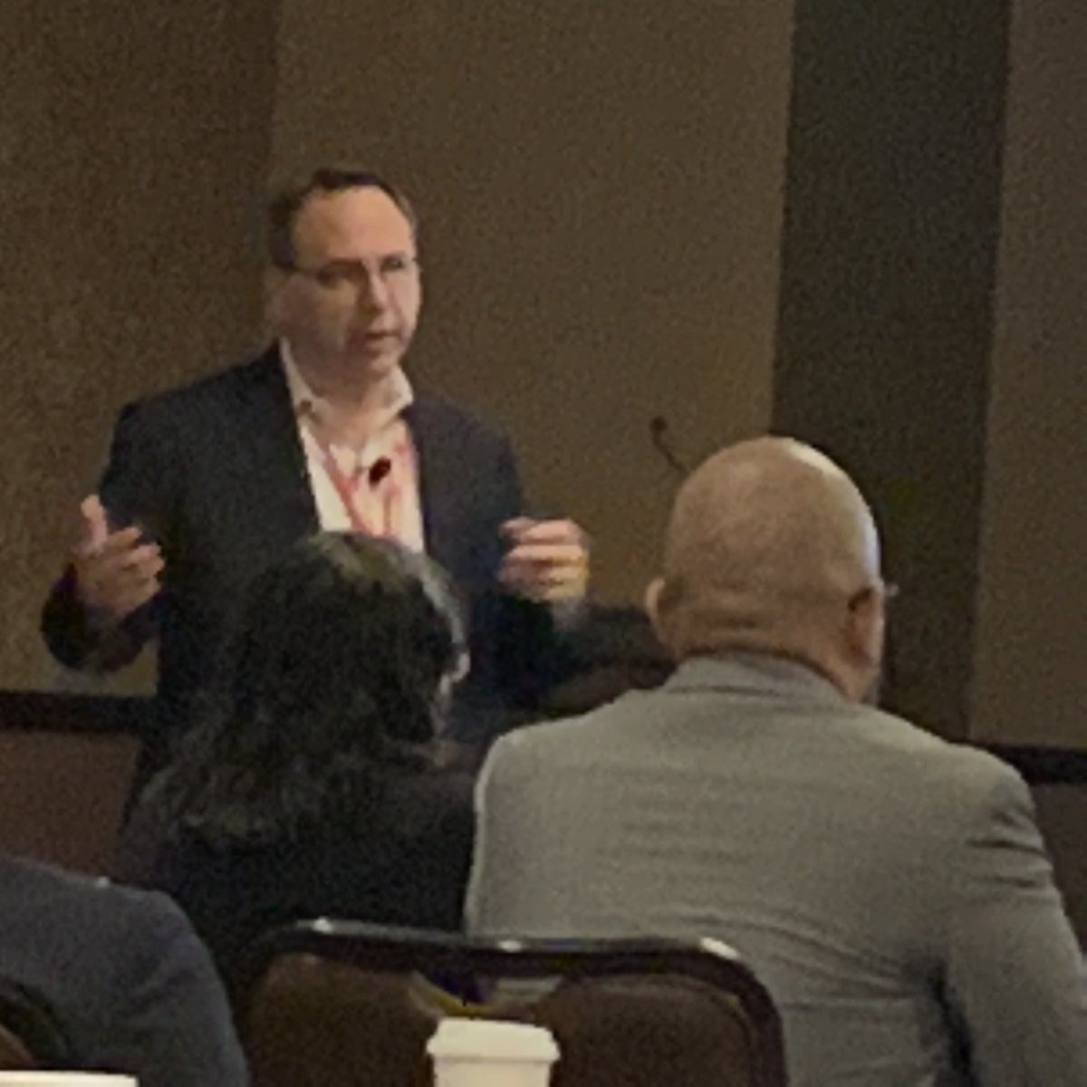 DaneenStorc's tweet photo. Talk about reseller loyalty, One Source Document Solutions’ Kevin Smith delivers Niche Market Strategy before heading home to post-storm North Carolina #ABBYYSummit18 https://t.co/nzW9497GTh