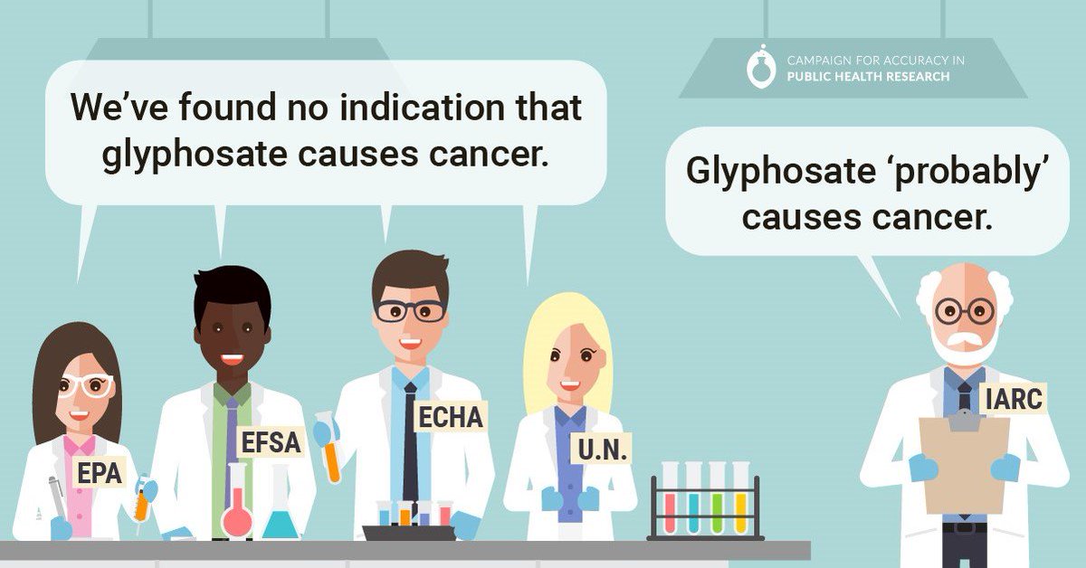 World regulatory bodies have evaluated #glyphosate and agree that it is safe. Learn more: ow.ly/4E2y30m19s9