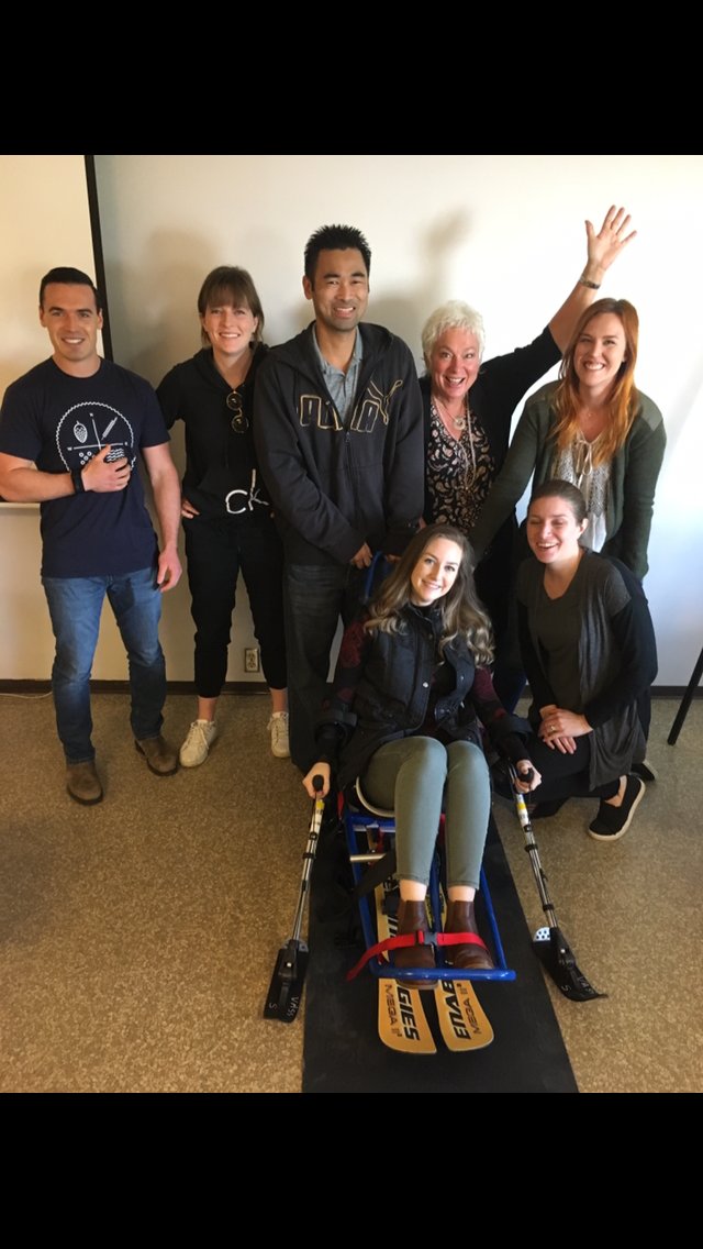 UBCOSOT's tweet photo. Today our #ubcmot students are learning to use #assistivetechnology including this @vass_vancouver sitski, which enables people w spinal cord injury to hit the slopes #getoutside #OT365 #vassmagic https://t.co/zTXlavD4ug