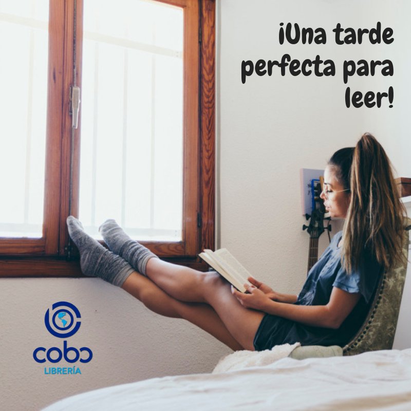 libreriacobo's tweet photo. Un día libre perfecto para descansar y leer.

¡Feliz tarde! #LibreriaCOBO #12oct https://t.co/6E8YWzG33v