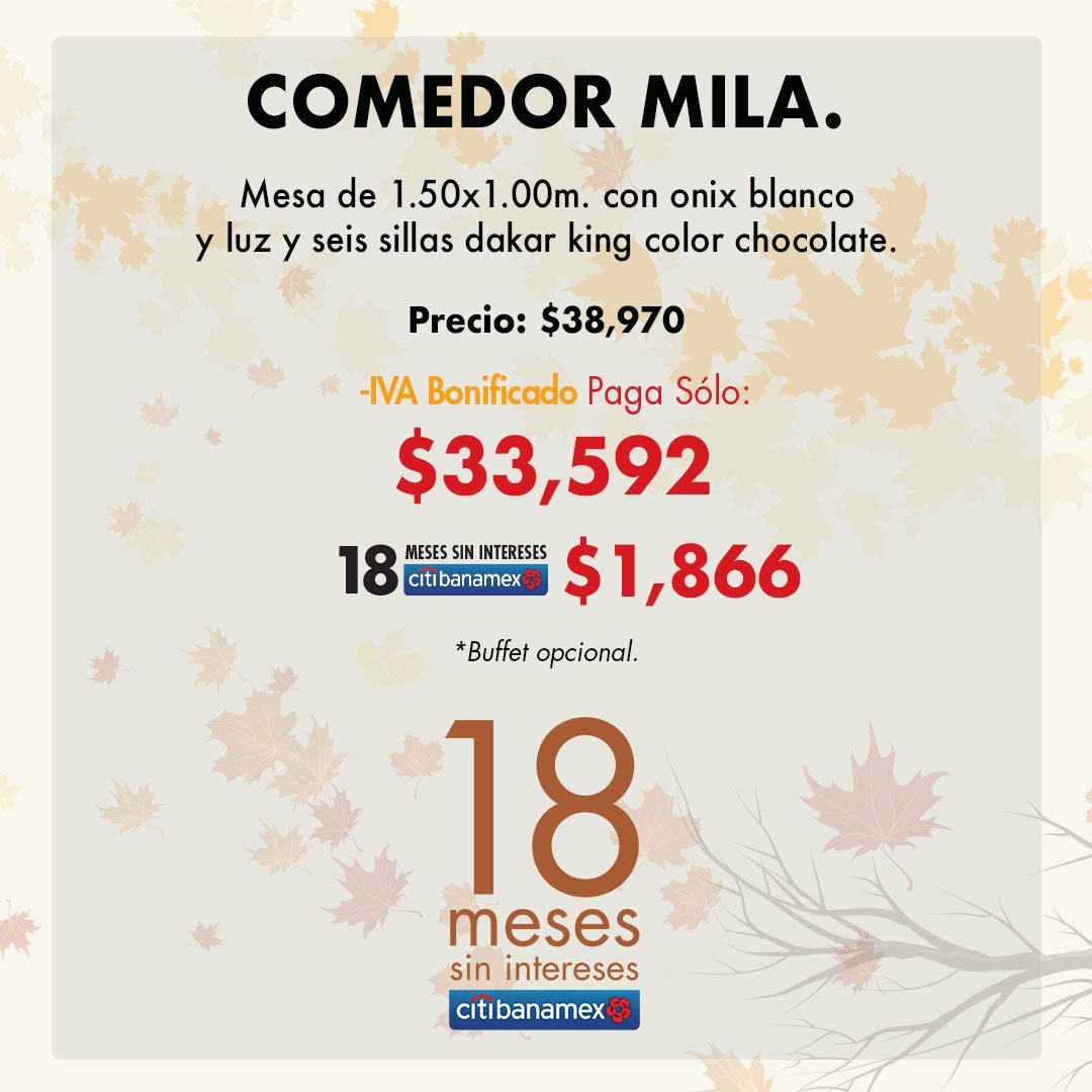 El fin de semana es la oportunidad perfecta para aprovechar el IVA bonificado que tenemos en todas las tiendas durante el Otoño. Por ejemplo, en estos dos elegantes comedores que destacarán en tu hogar.