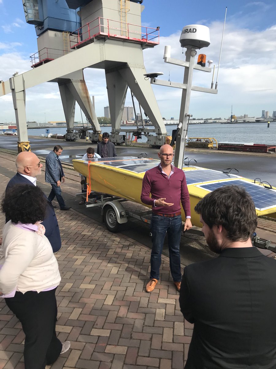 IMIEU's tweet photo. A splash in the blue economy 😃🌊! Environmental aquatic robots and their potential for cost-efficient monitoring, removal of plastic, environmental assessment &amp; morphological analysis! Thx for your presentations to DG Mare &amp; IenW #ranmarine #aquaticdrones #indymo #wsense #imieu https://t.co/LdnKYvqBkK