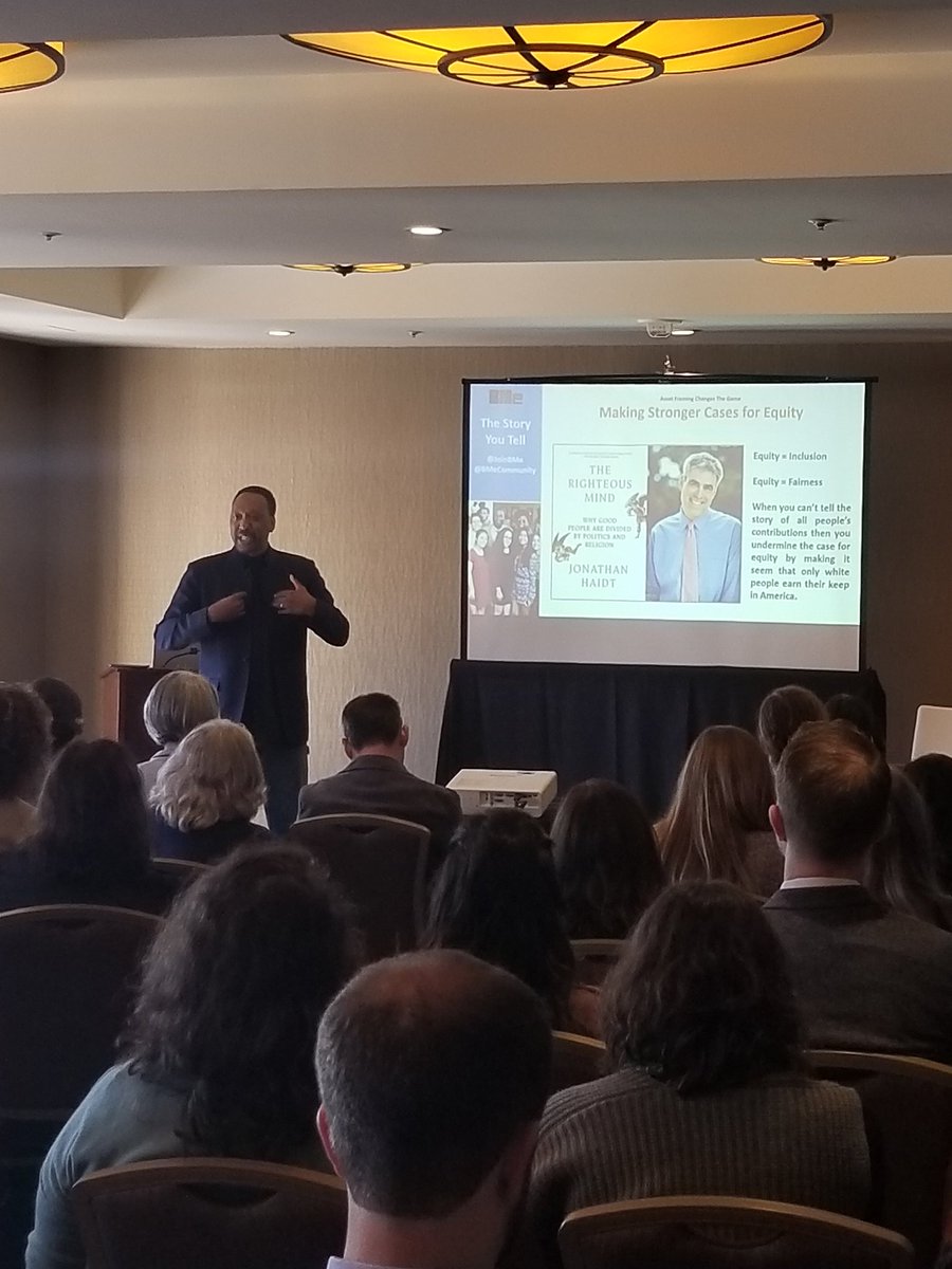 D_Aarons's tweet image. .@JoinBMe of @BMeCommunity tells the #ComNet18 not to define people by their challenges.  Asset based framing goes a long way in communicating for good