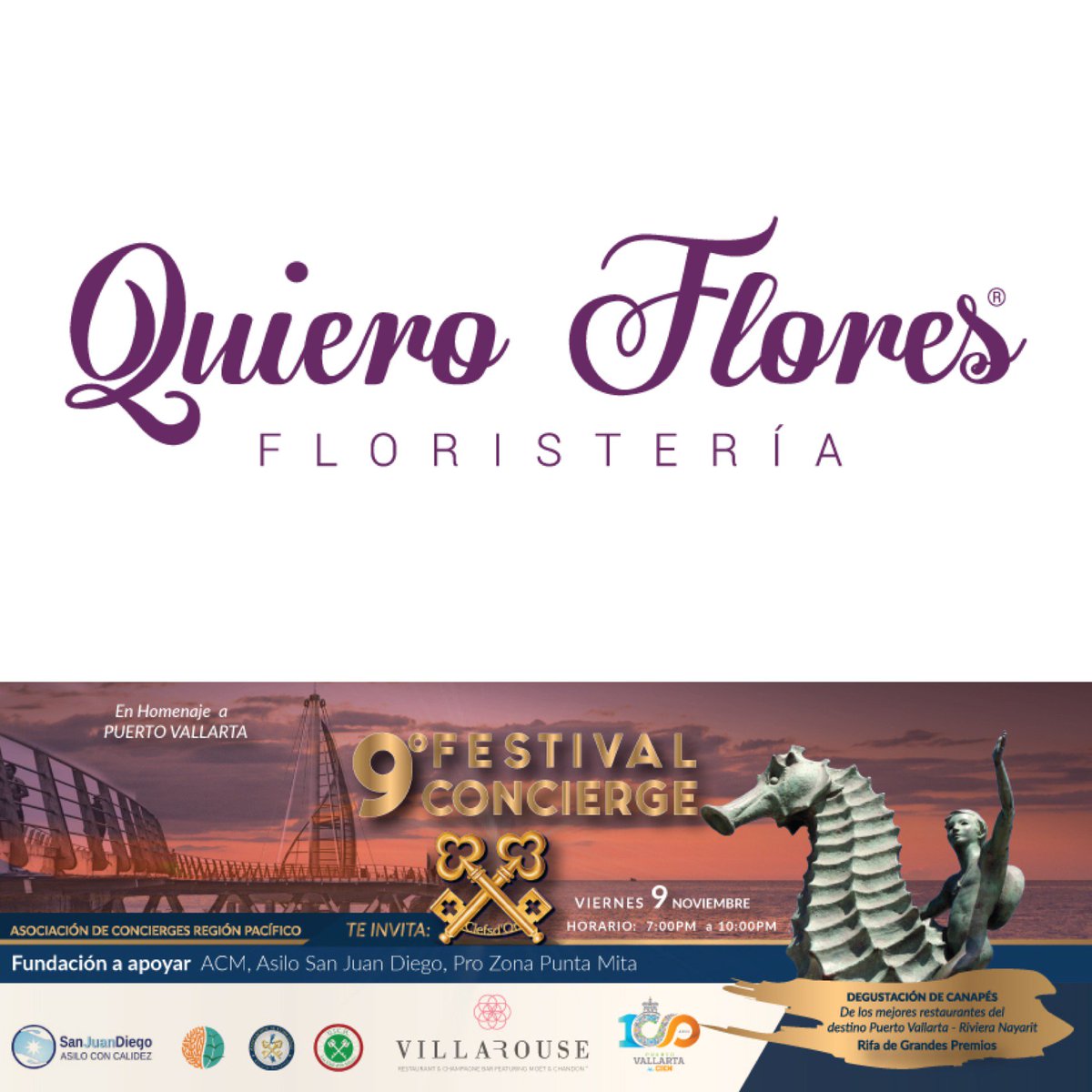 ACM_RP's tweet photo. Un detalle es bueno en cualquier momento especial Quiero Flores presente en la Rifa de grandes Premios en este 9no Festival Concierge @QuieroFlores  #FestivalConcierge #FC2018 #ACMRP #YourKeytoEverything #YourKeytoMexico #HomenajeaVallarta #AsiloSanJuanDiego https://t.co/YCUUOm5ivc