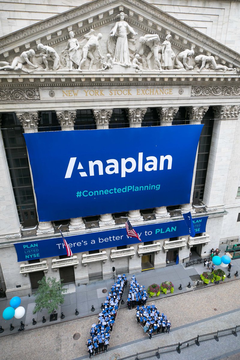 NYSE's tweet photo. The $PLAN went off without a hitch

Congratulations to @anaplan on their first day as a public company https://t.co/tvP47JkP9P