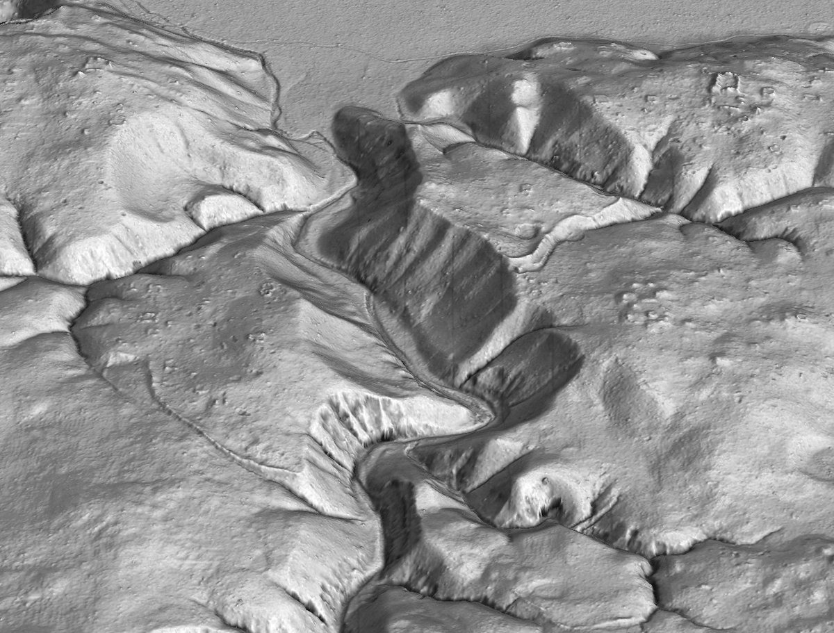 F_EstradaBelli's tweet photo. Happy #FridayLidar with these two ancient #MAYA fortifications on either side of a drainage at Dos Aguadas North, a minor center to the west of Holmul, Peten, #Guatemala #MAYALIDAR #PACUNAMLIDARINITIATIVE #PACUNAM #NCALM #HILLFORTS  compare to N. Ireland hillforts by @jost_hobic https://t.co/kMxPn4JZSm