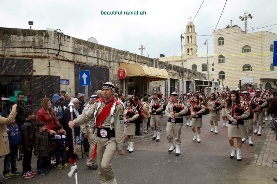 Christian celebrations in Ramallah.