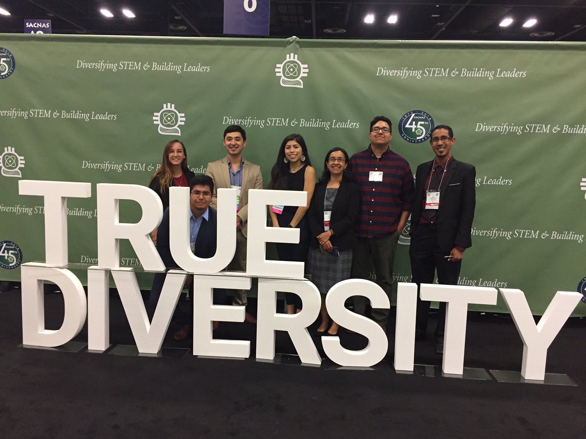 TXSTChemBiochem's tweet photo. Our students and faculty are representing at #SACNAS2018 this weekend! 
 🐱#EatEmUpCats #truediversity #TXST https://t.co/n6IEbm96G1