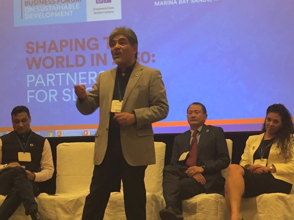 RER_official's tweet photo. Restoring wetlands is just as important as protecting them - Anthony Sebastian, Conservation Planning Specialist, speaking at Responsible Business Forum #RBFSingapore #Shape2030 #ExploreRER https://t.co/LKppDFfPgu
