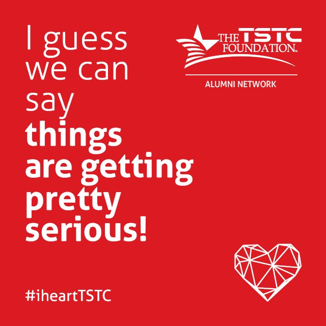 TSTCNTexas's tweet image. We’re running out of time, #TSTCalumni. Sign up by going to tstc.edu/rekindlealumni and get reconnected to TSTC. We have one more $100 Visa gift card to give away and a grand prize worth almost $1000. #iheartTSTC #TSTCproud