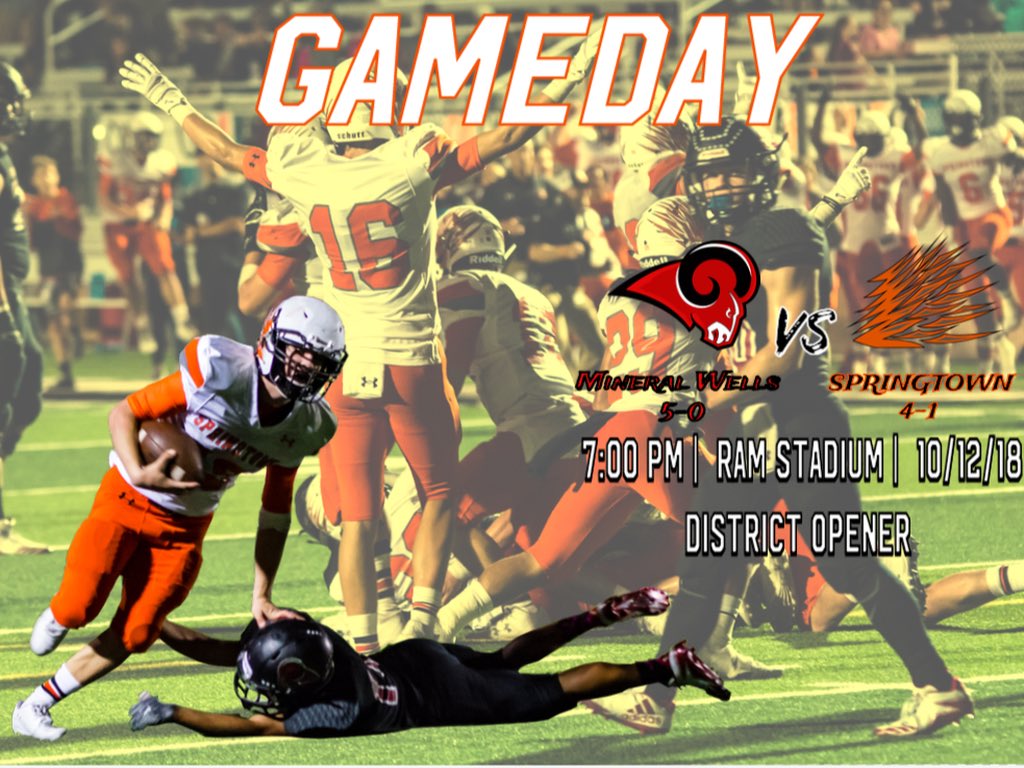 Springtown Football on Twitter "It's Game Day !! Calling ALL of