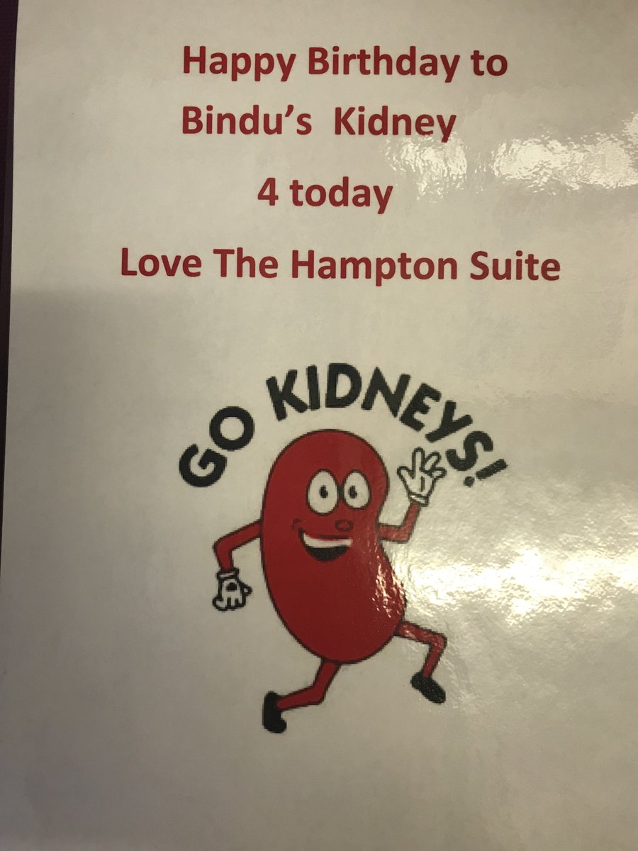 Leic_hospital's tweet photo. 🎉The Hampton Suite at the Royal is celebrating a very special birthday today! Not your typical party, but staff nurse Bindu is celebrating her 4th year kidney transplant anniversary along with her colleagues. Congratulations Bindu! #TransplantQualityOfLife #LeicestersHospitals https://t.co/vinNctrjFn