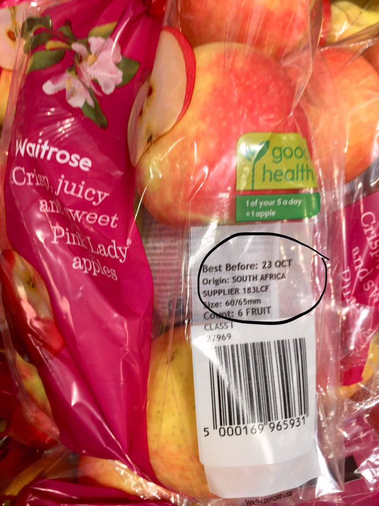 @Waitrose The English Apple Season has been going for a few weeks now, so why are you selling these? No wonder you are struggling, you are are listening to your Customers. #getoutoftheoffice