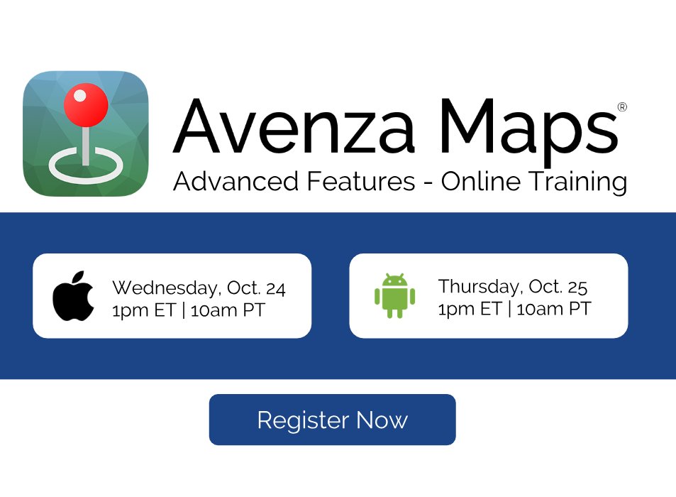 AvenzaMaps's tweet photo. Avenza Maps  is full of features for collecting and sharing map data and navigation. In the next web training session, we'll talk about the advanced tools and tips. 
https://t.co/uGdGEjvtv6 https://t.co/OpxIXVCu4q