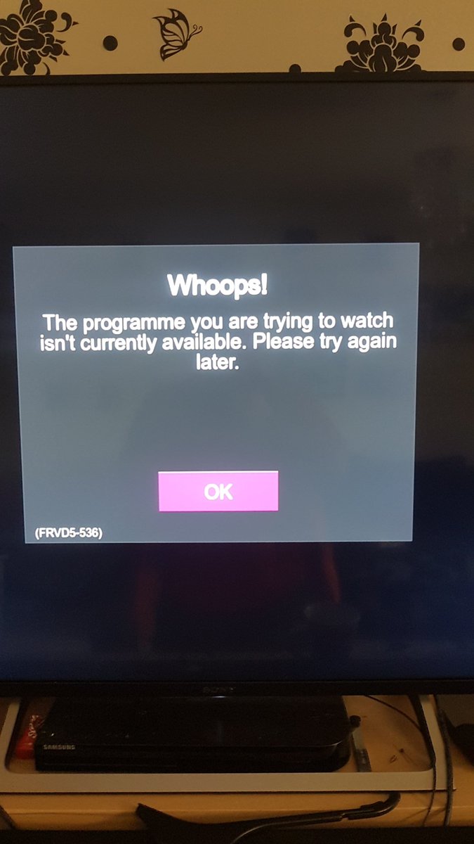 nikkicooke's tweet photo. @channel5_tv please sort out the demand5 player...I am getting this message on every device when I try to watch  ANY episodes of BB https://t.co/zpJgXJVoJR