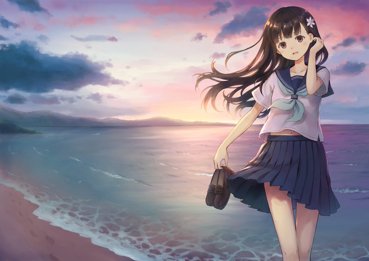 「#1年間で絵が上達してるか見てみましょう
←去年の夏、今年の夏→ あんまり変わっ」|104のイラスト
