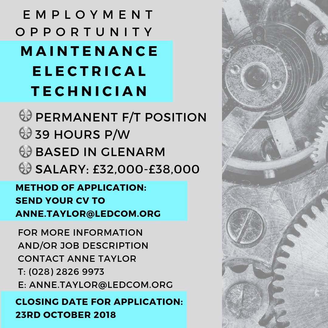ChainHR's tweet image. Check out these employment opportunities!

If you would like more information, contact Anne.
(028) 2826 9973

Nursing Post bit.ly/2zTJ0Xp 
Electrician Technician bit.ly/2OcQonv