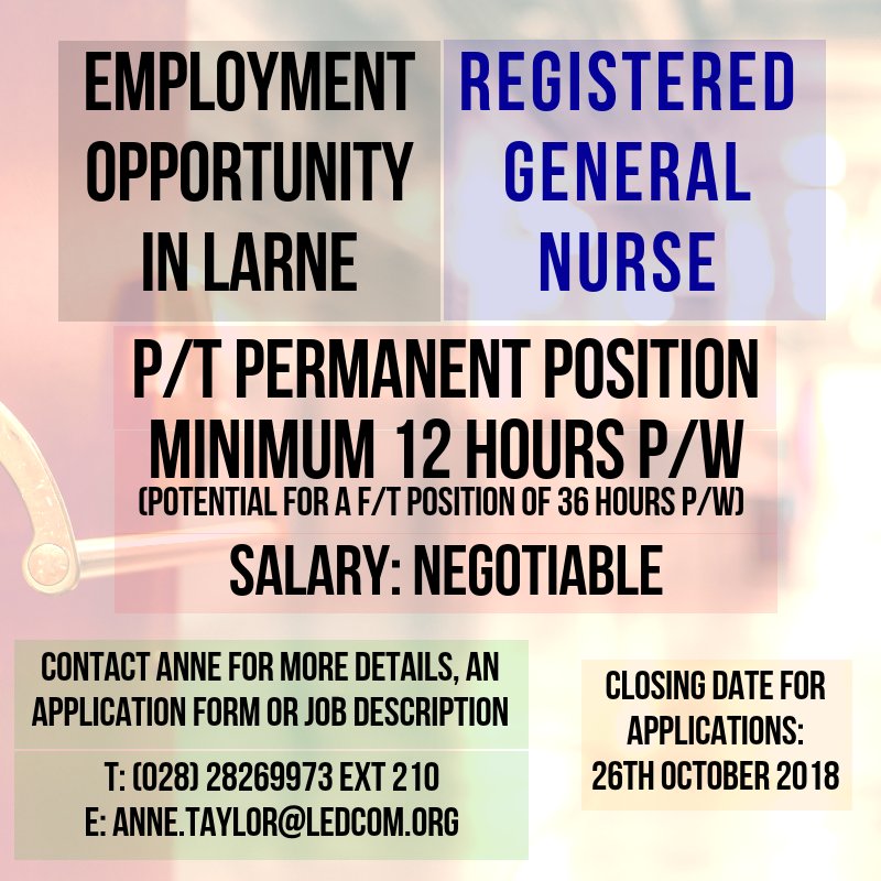 ChainHR's tweet image. Check out these employment opportunities!

If you would like more information, contact Anne.
(028) 2826 9973

Nursing Post bit.ly/2zTJ0Xp 
Electrician Technician bit.ly/2OcQonv