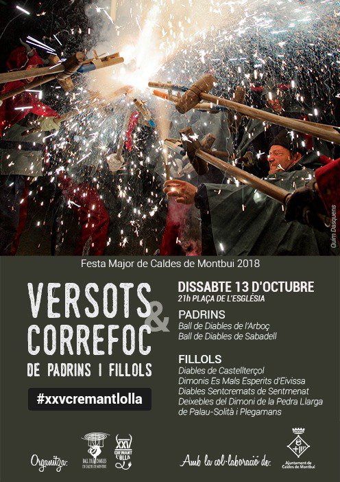 Aquest dissabte els nostres padrins <a href="/diablescaldes/">Ball de Diables</a> celebren #xxvcremantlolla. Allà hi serem companys!