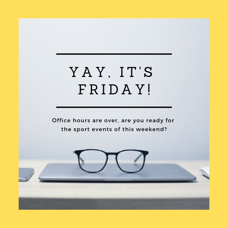 Mughoot's tweet photo. Office hours are over but #NFSport team won’t miss a game! Good luck to our athletes who compete this weekend 💪🏻 #youllneverplayalone #NFSport #TGIF #sports #weekend #SportBusiness https://t.co/hSUvQTuGJx