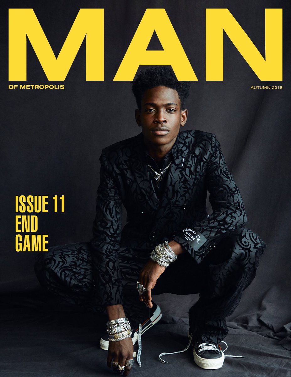 Introducing Issue 11: END GAME featuring @king_souley_ in Dior @dior styled by @javondrake photographed by <a href="/gmvaughan/">gerri vaughan</a> grooming <a href="/mocolgan/">Maureen Colgan</a> casting @cano_castings available October 15 only at manofmetropolis.com 
#MANOFMETROPOLIS #DIOR #FASHION #MENSWEAR #STYLE #NEWYORK #NYC