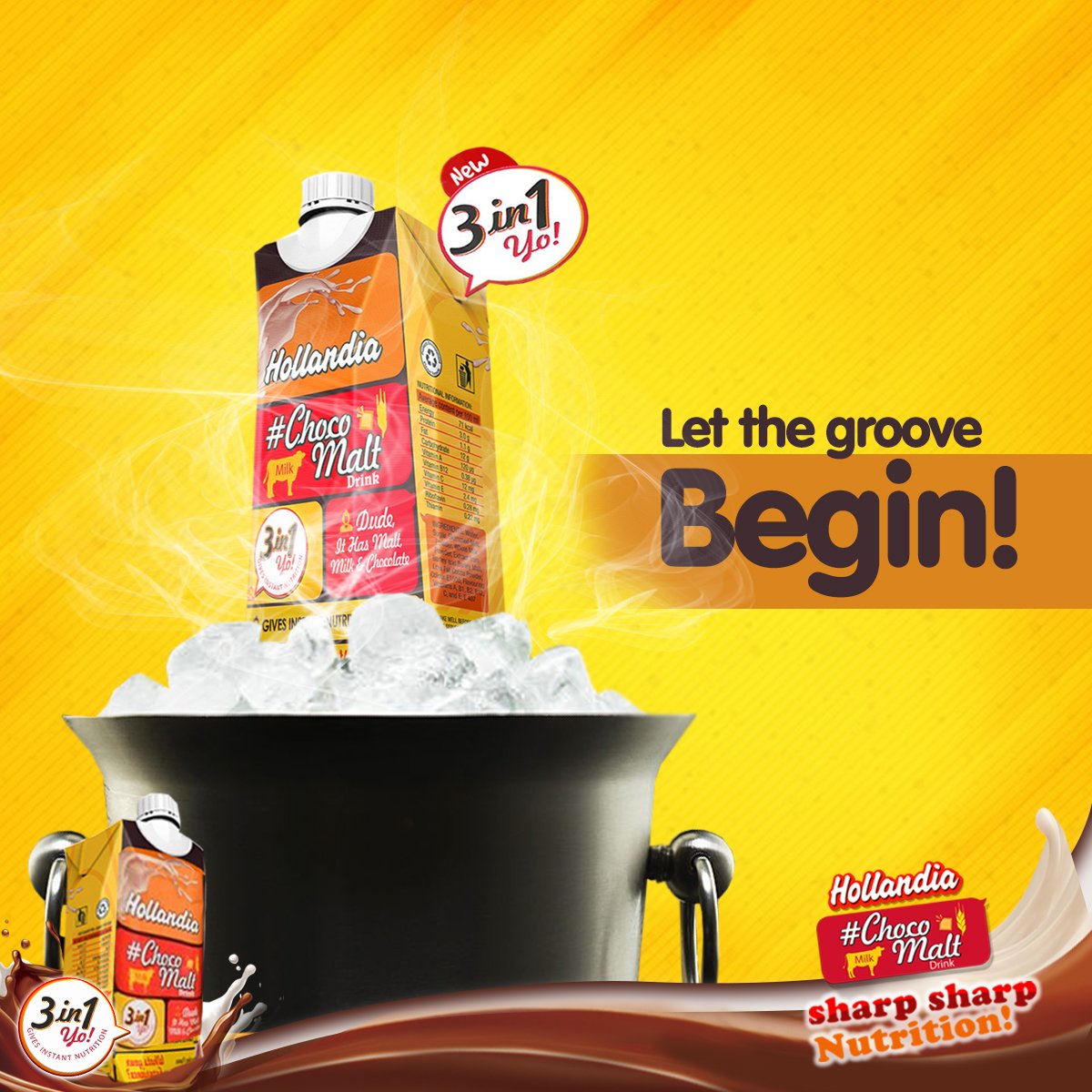 _ChocoMalt's tweet photo. In all of living, unwind, and have fun, because life is to be enjoyed. However, remember the fun is never complete without sharp sharp Hollandia ChocoMalt. 
#TGIF 
#Getthethrill 
#NowIsPerfect
#3in1yo!
#Chocomalt
#Gochocoyo https://t.co/m9Z42RNvs2