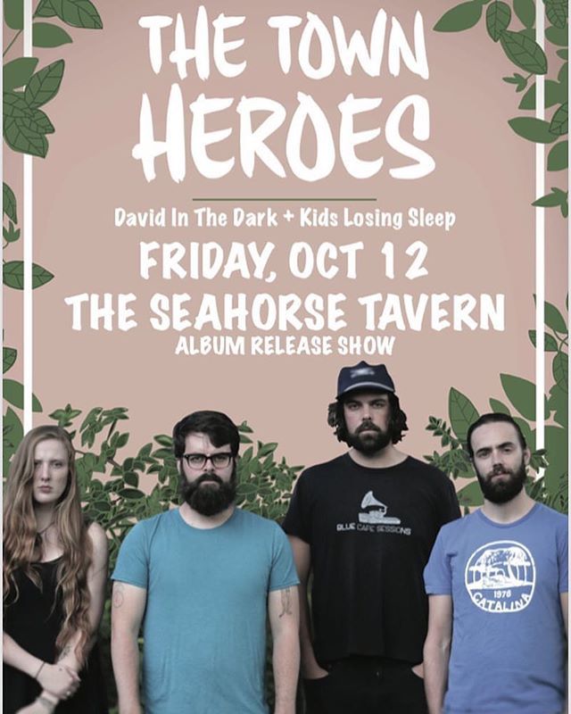 TONIGHT
from @themacisaacagency — Halifax! @thetownheroes release show happens tonight at @theseahorsetavernhfx with @davidinthedark and <a href="/kidslosingsleep/">Kids Losing Sleep</a>.  This is a f’on great lineup. ift.tt/2CbZOZd