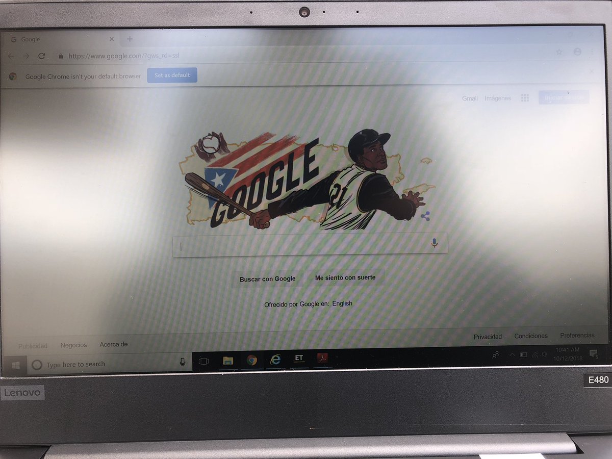 Marale82's tweet photo. @redshadowpr Hata en el search de Google sale esta GLORIA de Puerto Rico. Simplemente gracias 😊 Roberto Clemente https://t.co/IiynCsjqeM