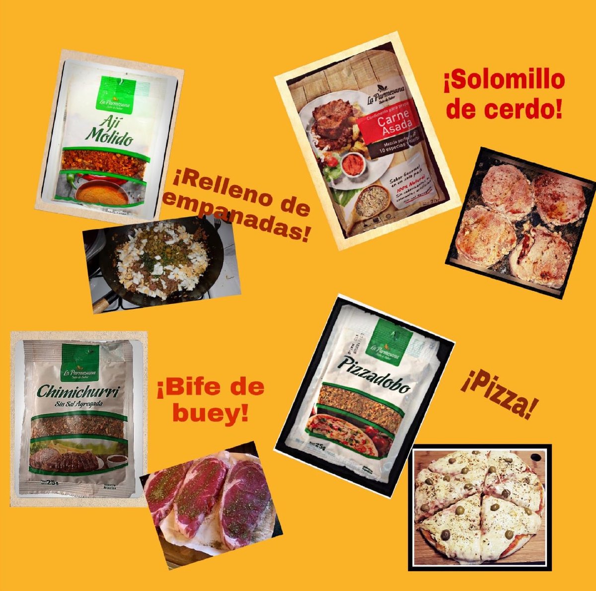 IamDonGaucho's tweet photo. Condimentos “La Parmesana” 
Ideal para acompañar tus comidas 😋 🇦🇷
La Parmesana condiments, ideal to accompany all your meals! 😋
#dongaucho
#laparmesana 
#ArgentinaExporta
#productosargentinos https://t.co/TV06Pl999b