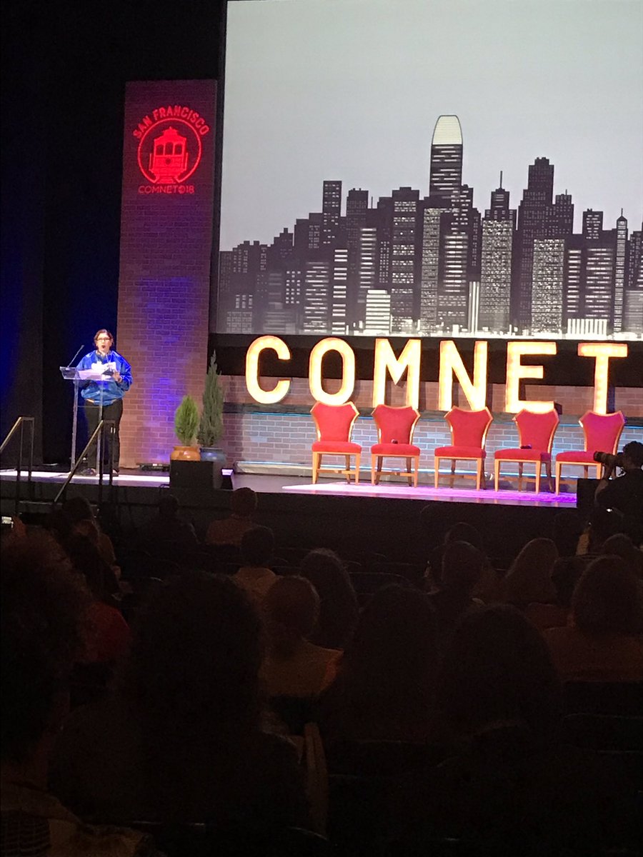 dgibber123's tweet image. Kudos to @TheComNetwork #ComNet18 for having an organizer from the Marriott strike address the main stage. She thanked us for our support but really, she gets ALL the thanks! #UnionStrong 💪🏾