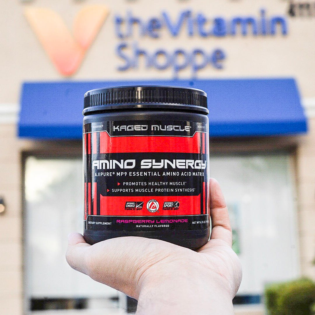 _Kaged's tweet photo. Amino Synergy just hit shelves at @VitaminShoppe and not only can you get it for 20% off, our KM army is also showing up at a store near you on Oct 13th at noon (local time) to give you the chance to try it! #aminosynergy #HowiSynergize #vitaminshoppe #KMsupps #KagedMusclesupps https://t.co/ckPmbspwzK