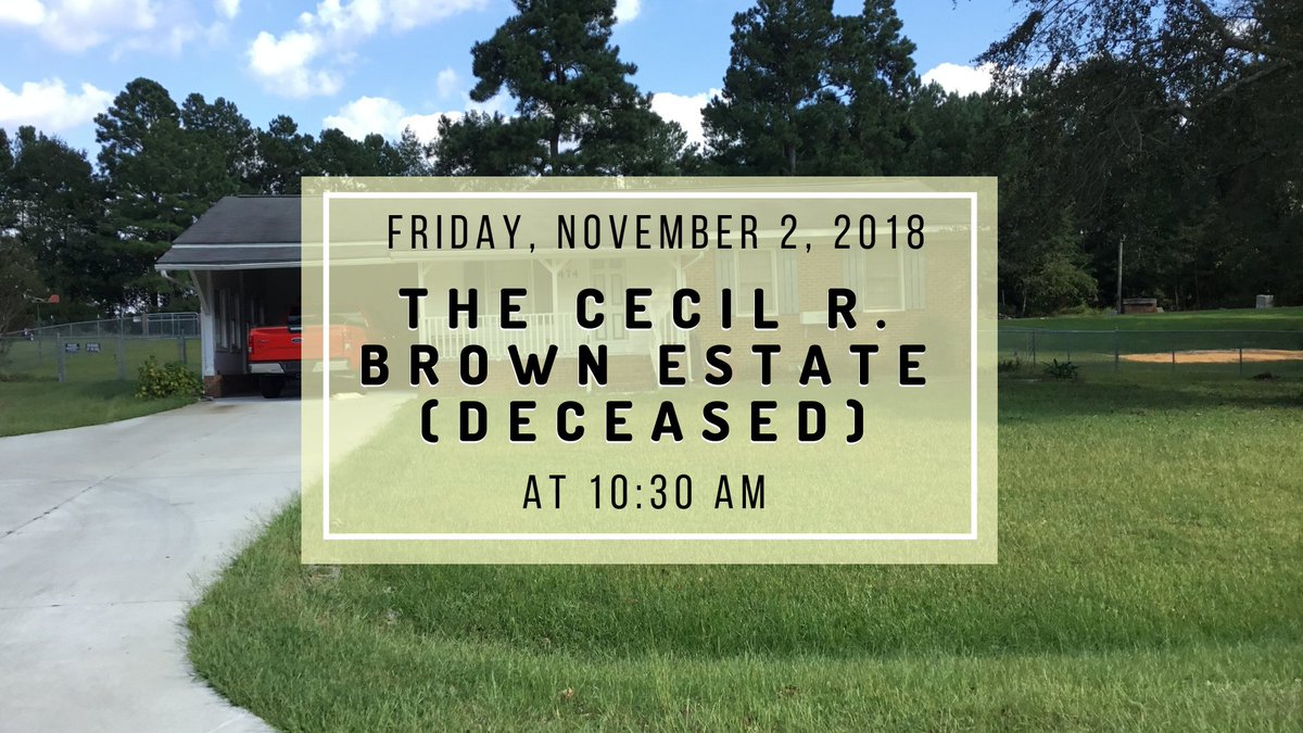jpauctions's tweet photo. The JP Team is  to sell the home and personal property of the Cecil R. Brown Estate (deceased). This 1,048 square foot brick ranch home offers three bedrooms, one full bath, a screened-in porch, a fully-fenced backyard (chain-link), carport, and several storage buildings. https://t.co/c79KyhjEGo