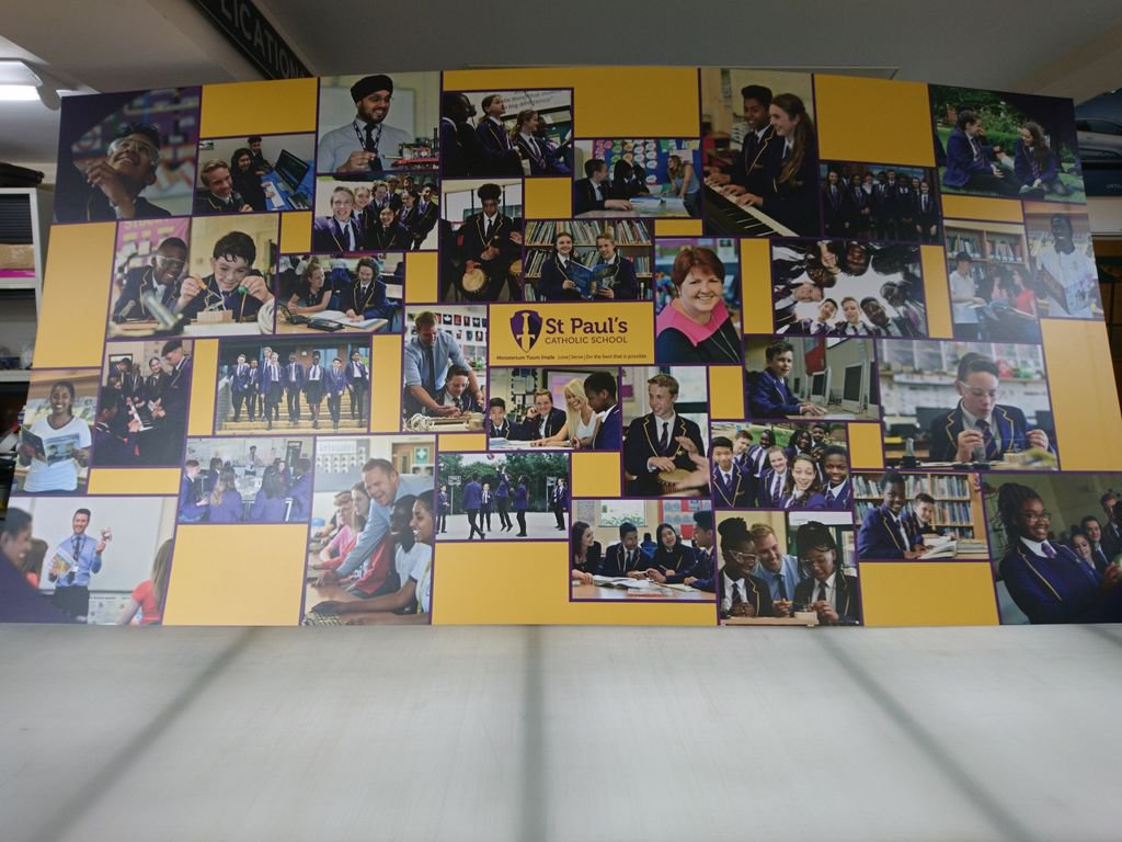 oceanprint's tweet photo. Montage board designed and printed for @stpauls_mk all ready for delivery. See more https://t.co/46Lm7vMSjV https://t.co/Dr17xVonRG