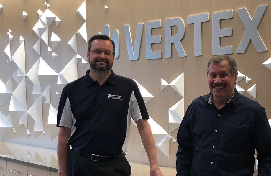 Great meeting and conversation with <a href="/ISTatPENNSTATE/">Penn State College of IST</a> Dean Andrew Sears. Thanks for joining us at our <a href="/vertexinc/">Vertex Inc.</a> HQ!
