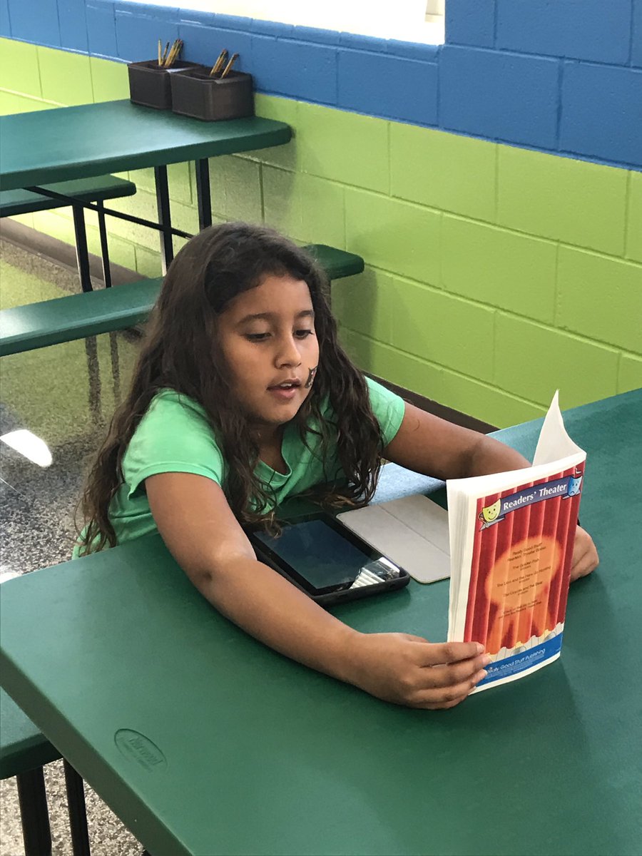 Using our kindles to practice our readers theater script. We can record ourselves and listen to how we sound to improve our fluency! #ashlandsoar