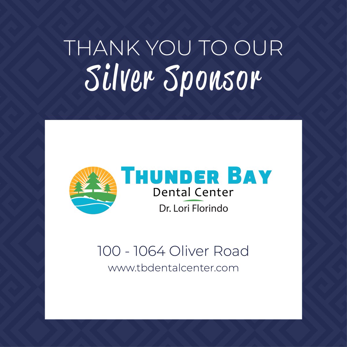 Greek100B's tweet photo. Thank you to Silver Sponsor Dr. Lori Florindo from the Thunder Bay Dental Center for sponsoring our event. #Greek100Tbay #ThunderBay #TBayEvents https://t.co/XJV9HvHLoB