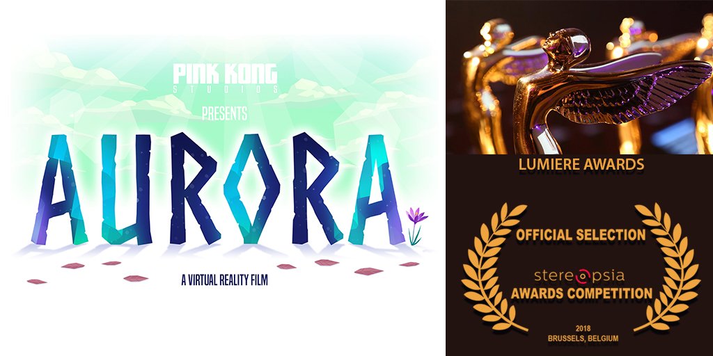 Exciting new for Aurora today as it has been selected for <a href="/Stereopsia/">Stereopsia</a> Belgium and nominated for a #LumiereAward from <a href="/3Dsociety/">3d Amendment Society</a> !
#Animation #Aurora #VirtualReality #WorldImmersionForum #AdvancedImagingSociety #ImmersiveStorytelling