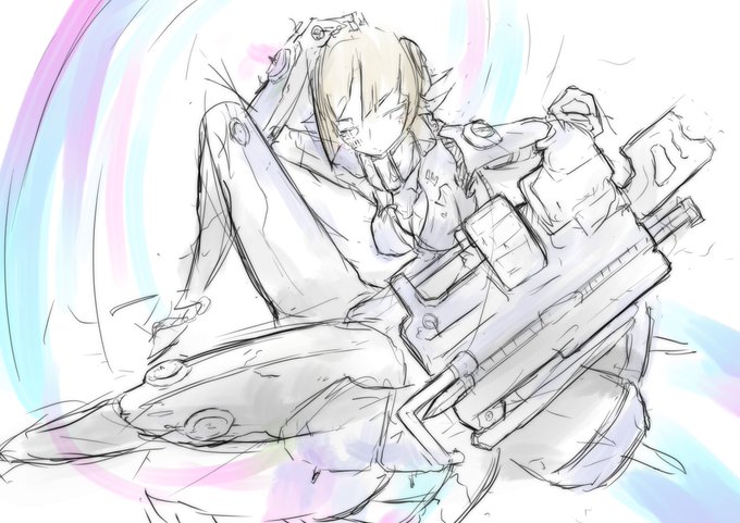 お題は「メカ娘」で!
パイルバンカー武器腕接近戦ガール
#人外版深夜の真剣お絵描き60分一本勝負 