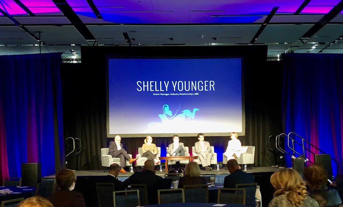 DamianDanowski's tweet photo. Shelly Younger leading the panel about NDC Partnerships at #TravelConnect2018 https://t.co/Ha2dc2iLAb