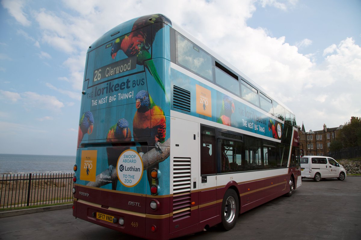 EdinburghZoo's tweet photo. Check out our new lorikeet #ZooBus! To celebrate we’re launching a special October offer - travel to the Zoo @on_lothianbuses between Friday 12 to Monday 22 October 2018 and enjoy 10% off your Zoo ticket!
For full details please visit: https://t.co/g8lvmoCa9p https://t.co/3rRcOwOYCX