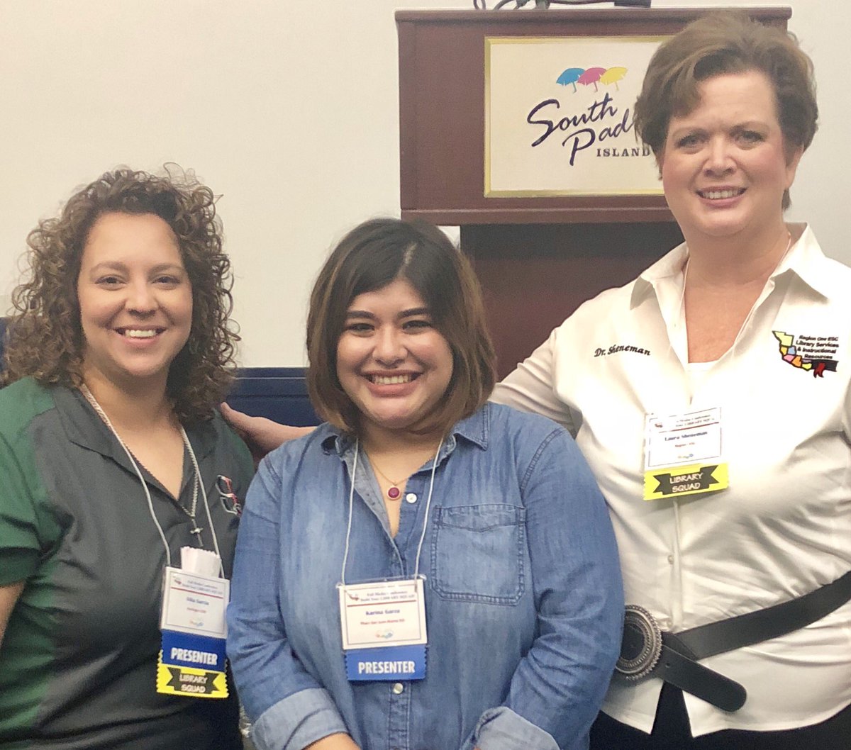 esc1library's tweet image. Part of my #librarysquad! @ViliaGarcia @cuethelibrarian @DrLauraSheneman