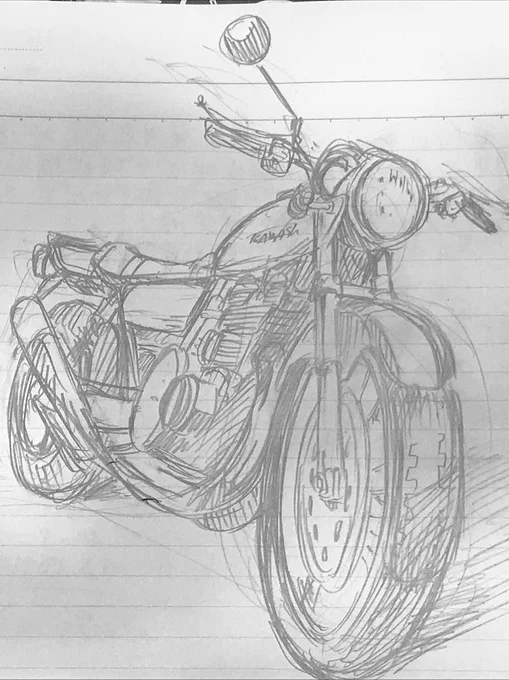 ファミレスでz2カワサキを落書き
#z2カワサキ
#バイク
#落書き
#絵描きさんとつなか繋がりたい 
#イラスト好きな人と繋がりたい 