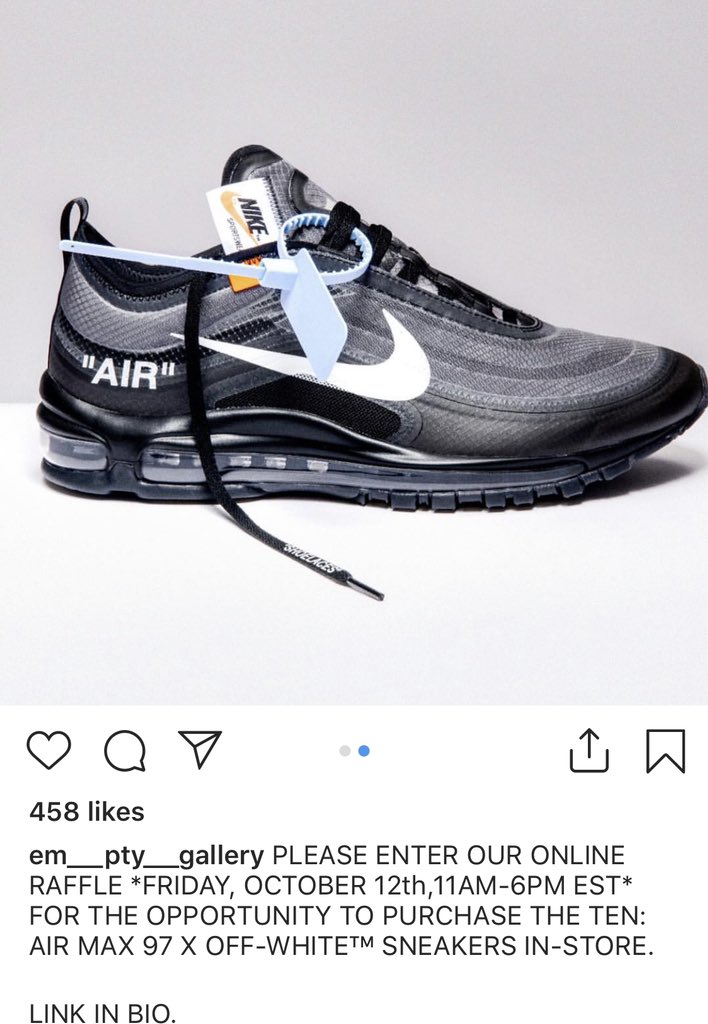off white 97 raffle