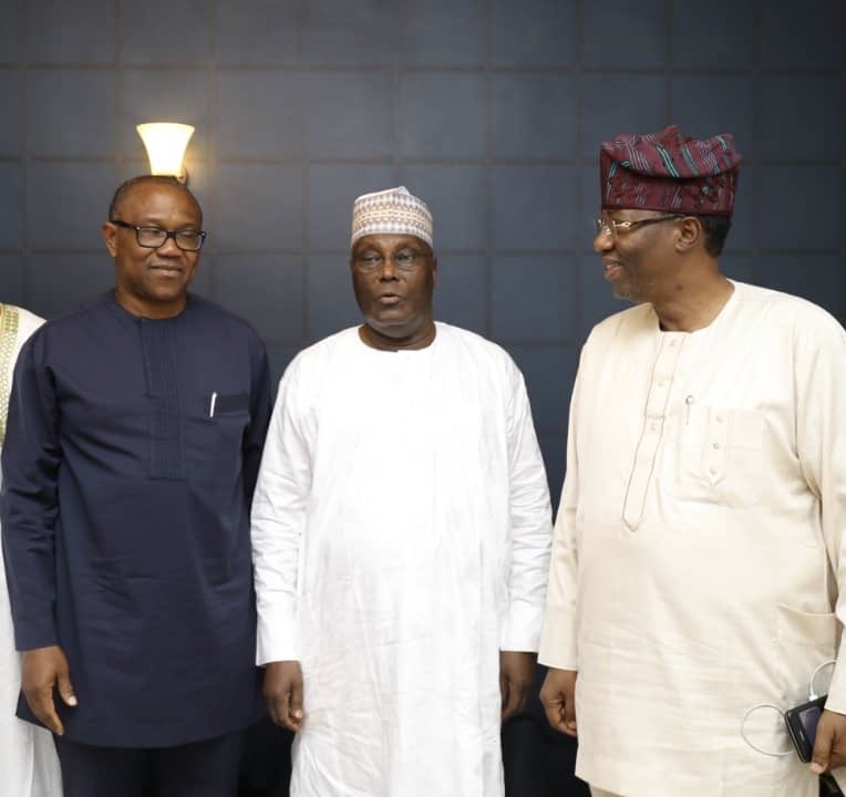 thesignalng's tweet photo. CONFIRMED | @atiku picks Peter Obi as his Vice Presidential Candidate. For @OfficialPDPNig, it's Atiku/Obi 2019. #NigeriaDecides2019 https://t.co/p9smYQidav
